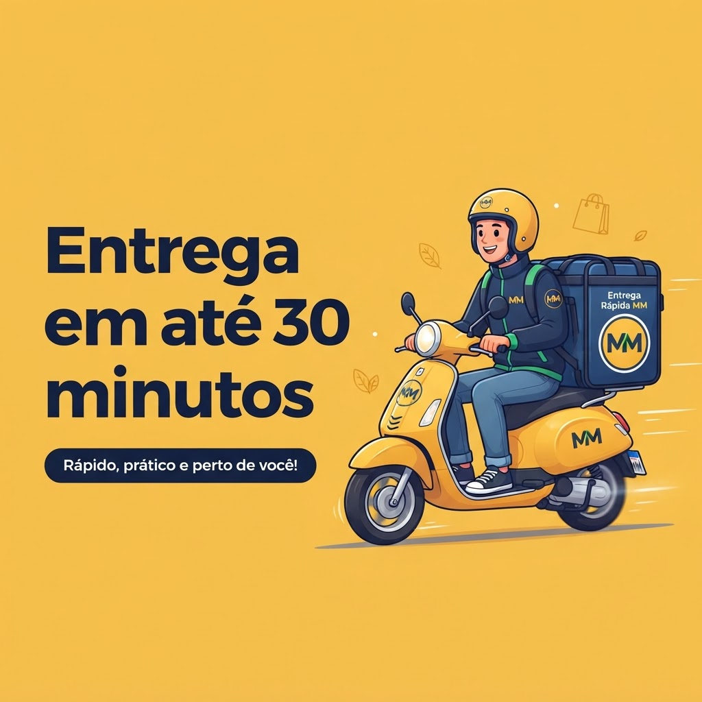 Entrega em até 30 minutos — rápido, prático e perto de você